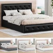 ALFORDSON Bed Frame Queen Double King Single Gas Lift Storage Base DIANA