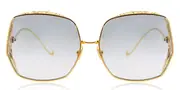 Anna-Karin Karlsson NOUVEAU ROMANTICA Gold Men's Sunglasses Gold Size Standard