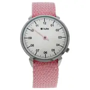 KUTPP Silver/Pink Nylon Strap Watch by Kulte for Women - 1 Pc Watch
