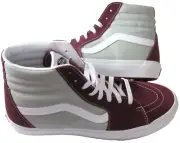 Vans Sk8-Hi Men's Classic Sport Port Royale Grey Canvas Suede shoes Size 9.5 NIB