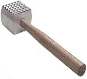 Great Credentials© Extra Large Heavy-Duty Meat Tenderizer Mallet, Meat Tenderizer Hammer, Double-sided, Commercial-Grade, Wood Handle