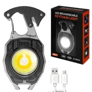 Fathers Day Gift for Dad – Multitool Survival keychain Tool, LED Flashlight, ...