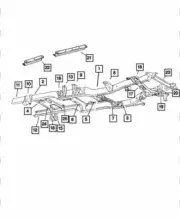 Genuine Mopar 1997-2002 Dodge Ram 3500 Leaf Spring Shackle Bracket 52058658