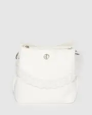 White Harsha Chain Bucket Bag