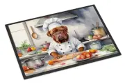 Dogue de Bordeaux The Chef Doormat Front Door Mat Indoor Outdoor Rugs for