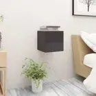 Wall Mounted Side Cabinet High Gloss Modern Nightstand Bedside Table Furniture