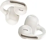 Baseus Bowie MC1 Open Ear Clip-On Earbuds 40H Lightweight Adaptive Comfort Anti-Drop Design Impactful Sound from Adaptive Bass Boost Adaptive Noise Cancelling Calls IP57 Waterproof (Stellar White)