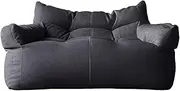 Bean Bag Chair Bean Bag Cover Luxury 2-seat Bean Bag Sofa Cover No Filler Floor Seat Beanbag Couch Pouf Chaise Lounge Recliner Frameless Furniture