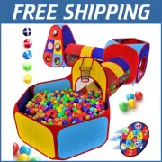 5 Piece Kids' Play Tent, Tunnel & Ball Pit - Easy Assembly Fun for toddlers