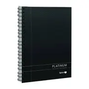 Spirax 400 Platinum Notebook A4 200 Pages Black Pack Of 5