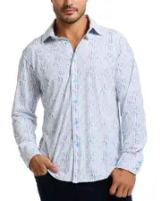 Robert Graham Slauson Printed Long Sleeve Button Front Shirt