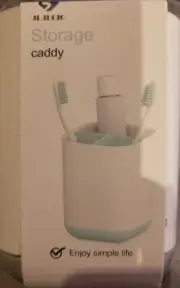 Toothbrush Holder / Small Organizer / Desk Caddy - 3 Slots, Non-Slip, Easy Clean