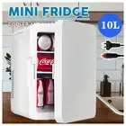 10L Silver Mini Fridge Portable Car Refrigerator AC/DC Powered Cooler and Warmer
