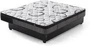 King Single Size Mattress Super Firm 9 Zone Euro Top 24cm Spring Foam Back Support Bed
