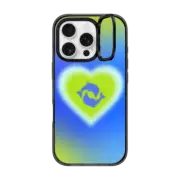 iPhone 16 Pro Impact Ring Stand Case MagSafe Compatible Dolphin Heart - Ocean