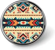 [FZMVSQH] Native American Printed Round Button Pin Badges Metal Pinback Buttons 1 Inch Pins for Hat Shirt Clothing Bags Decoration, Circular, Aluminum, Circular, Aluminum