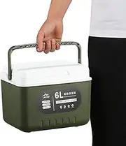 Insulated Cooler Box - Hot/Cold Freezer Box | 5.4 QT Compact Ice Coolers | High-Capacity Ice Chest | Portable Heavy Duty Ice Box Personal Use for Camping Party Picnic Travel Beach