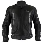 Frank Thomas Atacama Mesh Motorcycle Jacket Mens Black Silver