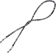 [VALICLUD] Ethnic Style Eyeglass Holder Chain Cotton Wool Eyewear Retainer for Men and Women Fit for Sunglasses and Optical Frames Black Color
