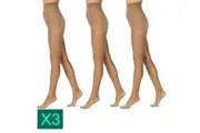 Voodoo 3 Pairs Pack Shine Comfort 15 Denier Women Stockings Brief Pantyhose Tights Jabou H30475
