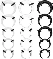 [CHILDWEET] 15pcs Horn Nose Ring Peircing Kit Piercing Kit Ear Gauge Stretching Kit Body Jewelry for Women Septum Kits Nose Rings Ear Rings Man Nose Stud Acrylic Puncture