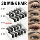 Makeup Reusable Wispy Fluffy 3D Faux Mink Hair Natural Long False Eyelashes