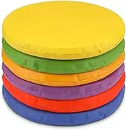 Boao 6 Pcs 12 Inch Floor Cushions for Classroom Flexible Seating Round Floor Cushions Soft Colorful Seat Pillow Suit for Kindergarten Elementary Preschool Yoga Seats Chair Furniture Accessories