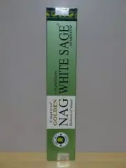 Golden Nag ~ Californian White Sage Agarbathi ~ 1 x 15g Pack Vijayshree Incense