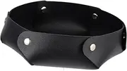 Gogogmee Leather Dice Folding Tray Easy to Carry Snap Together Pu Dice Storage Box Stylish