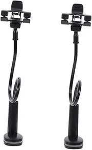 GARVALON Adjustable Clip Mobile Phone Stand Holder for Desk and Bed Sturdy Phone Bracket with Non Slip Pad for Watching Videos and Video Calls Office