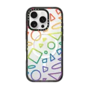 iPhone 16 Pro Impact Case MagSafe Compatible Rainbow Love by cpikoart