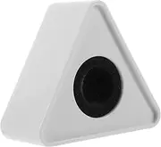Abaodam Abs Plastic Interview Mic Pop Filter Triangular Flag Stand Logo Station