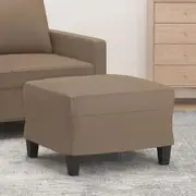 Footstool Cappuccino 60x50x41 cm Faux Leather