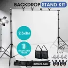 Pro.Studio Backdrop Stand Screen Photo Background Support Stand Kit 2.5x3m