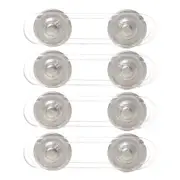 4x Dreambaby Mini Multi-Purpose Cabinet Latches Baby Safety Lock Silver 12cm