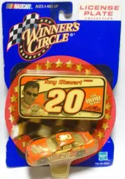 2000 WINNER'S CIRCLE LICENSE PLATE #20 TONY STEWART HOME DEPOT 1:64 NASCAR CAR