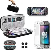 Lmcpa Accessories Bundle for Nintendo Switch 2 (2025), Gift Kit with Carrying Case, Dockable Protective Cover, HD Screen Protector, Silicone Anti-Slip Joy-Con Skins & More for Switch Next Gen 2025