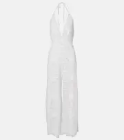 [Alexandra Miro] Alexandra Miro Irena halterneck jumpsuit AU 12 white