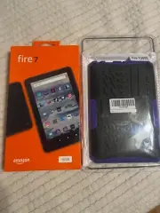 AMAZON FIRE 7 TABLET 16 GB WITH CARRING CASE BUNDLE