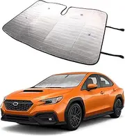 Windshield Sunshade Compatible with Subaru WRX 2022 2023 2024, Foldable UV Ray Reflector Auto Window Sun Shade, Keeps Vehicle Cool Accessories (Front Glass 1PCS)