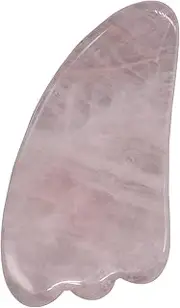 OR-GSB-HZ-7-2 Gua Sha Scraping Massage Tool for Facial Glow, Blood Circulation, Natural Jade Stone Removes Toxins, Prevents Wrinkles, Boost Radiance of Complexion (1 Pc, Light Pink)