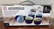 Chef’s Counter 6 Piece 8 Oz Ramekin Set NIB