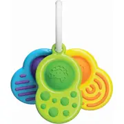 Fat Brain Toy Co Dimpl 10cm Sensory Clutch Toys w/ Large Key Ring Baby 0m+