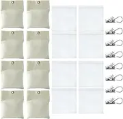 Drapery Weights | 8X Heavy Duty Bottom Gazebo Drapes Weighted Bags | Home Hotel Accessories, Holder Clip for Garden Flag, Tablecloth
