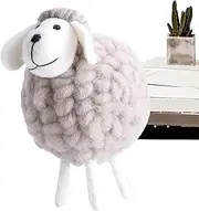 Wool Felt Sheep - Handmade Natural Wool Lamb Pattern Craft Toy for Small Animals | Farming Style Felt Mascot for Winter Celebrations, Decoration