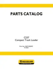 New Holland C237 COMPACT TRACK LOADER TIER 4B Parts Catalog PDF/USB - 550710202