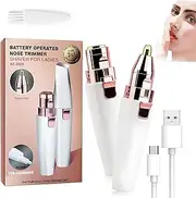 Orvanna Precision Eyebrow & Facial Trimmer, Orvana Eyebrow Trimmer, 2025 New 2-In-1 Women'S Eyebrows and Facials Hair Removal Device, Effortlessly Remove Facial Hair and Shape Your Brows (White)