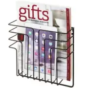 Modern Design Black Metal Wire Magazine and File Folder Holder Organizer Rack