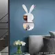 背景牆装饰 亞克力立體牆貼 自粘贴紙 鏡面壁貼 可拆卸亞克力3D鏡面墻貼 兒童房客廳墻面裝飾兔子卡通貼紙貼飾