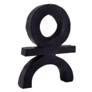 Black Terracotta Statue For Room Décor Size 7in L x 1.5in W x 10.5in H Pack of 2